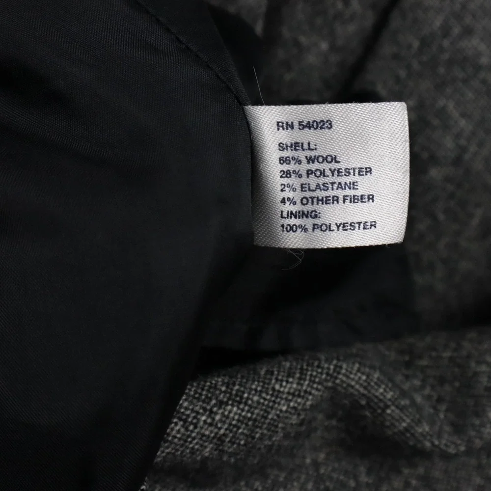 Gap Dress Womens 6 Wool Blend Shift 1/2 Button Casual Lined Dark Gray Sleeveless - Picture 4 of 9